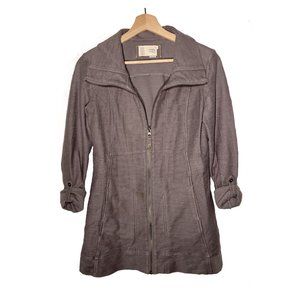 Grey Saturday Sunday Zip Up Sweater